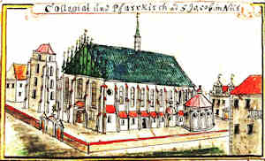 Collegial und Pfarrkirch ad s. Jacob in Neis - Kolegiata św. Jakuba, widok ogólny